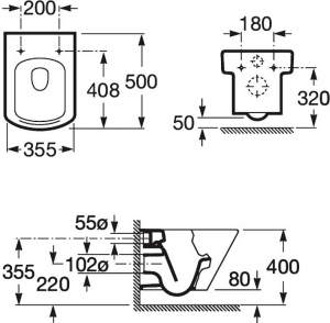 -   Roca Hall 801620004 Soft Close.