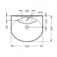     Ideal Standard Ocean W 3060 01